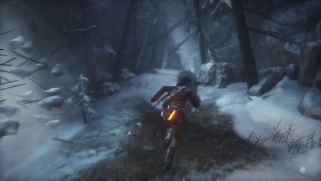 Biegnij przed siebie korzystając ze sprintu - Rise of the Tomb Raider: Zbadaj ruiny | Syberia - solucja - Rise of the Tomb Raider - poradnik do gry