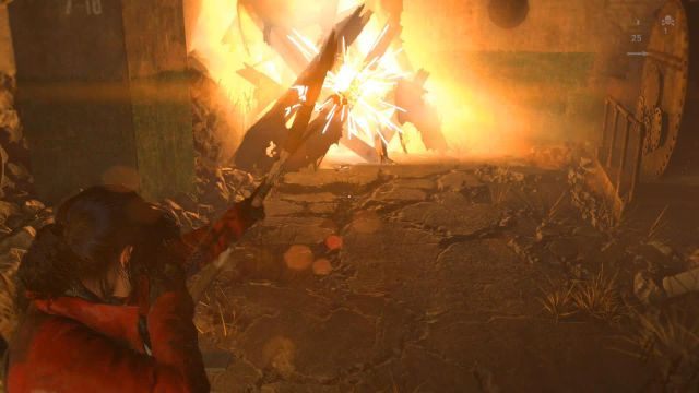 Przed Tobą zatarasowane przejście - Rise of the Tomb Raider: Zbadaj lądowisko dla helikopterów | W szeregach wroga - Rise of the Tomb Raider - poradnik do gry