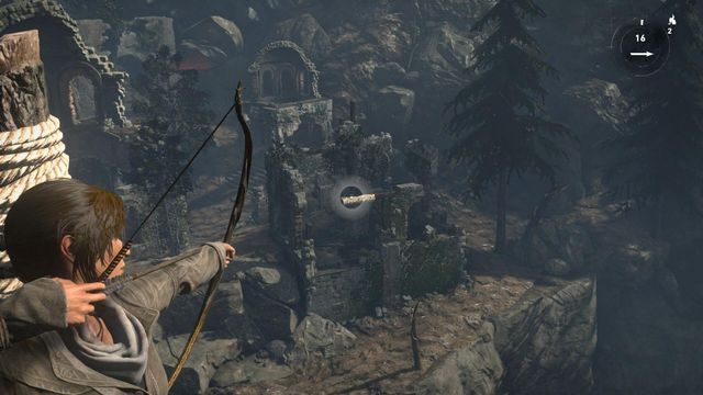 Po krótkim filmiku przerywnikowym pora udać się w kierunku zagrożonej wioski - Rise of the Tomb Raider: Dołącz do Jacoba | Przygotowania do boju - Rise of the Tomb Raider - poradnik do gry