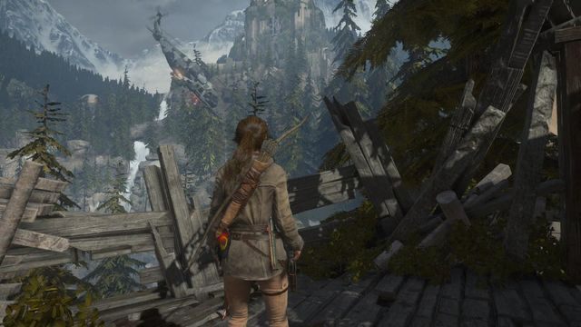 Kiedy zaczniesz iść w kierunku Jacoba rozpocznie się atak wojsk Trójcy na wioskę - Rise of the Tomb Raider: Dołącz do Jacoba | Przygotowania do boju - Rise of the Tomb Raider - poradnik do gry