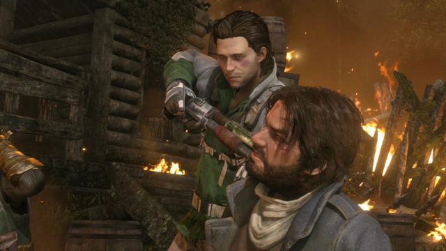 Larę spowolni bagnisty teren, przez który będzie musiała się przedrzeć w kierunku wioski - Rise of the Tomb Raider: Dołącz do Jacoba | Przygotowania do boju - Rise of the Tomb Raider - poradnik do gry