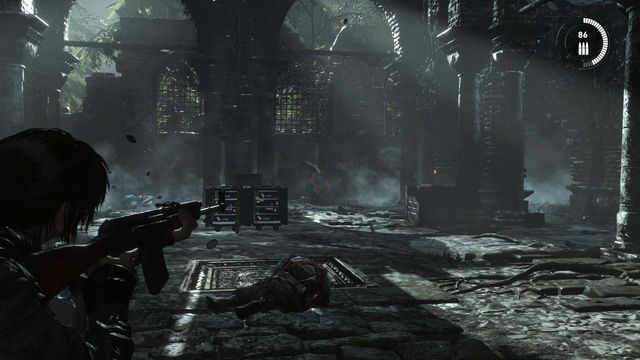 Na zakończenie tego etapu czeka Cię poważna walka z dużą grupą przeciwników - Rise of the Tomb Raider: Pokonaj wojska Trójcy | Misja ratunkowa - Rise of the Tomb Raider - poradnik do gry