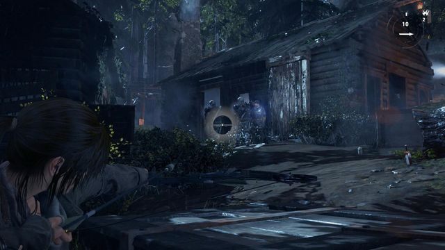 Nie zapominaj o trujących strzałach, które idealnie nadają się do cichej eliminacji małych grup wrogów - Rise of the Tomb Raider: Przejdź przez okupowaną wioskę, aby dotrzeć do klasztoru - Rise of the Tomb Raider - poradnik do gry