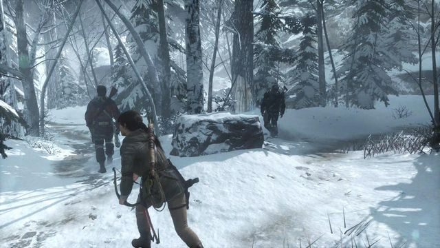 Cały czas uważa na straże - Rise of the Tomb Raider: Znajdź drogę przez las | Śladami Trójcy - Rise of the Tomb Raider - poradnik do gry