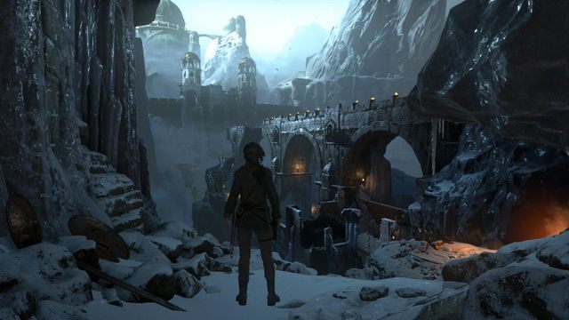 Aby się dostać do Kitieżu musisz najpierw przejść przez potężny most - Rise of the Tomb Raider: Przejdź przez mury | Do ukrytego miasta - Rise of the Tomb Raider - poradnik do gry