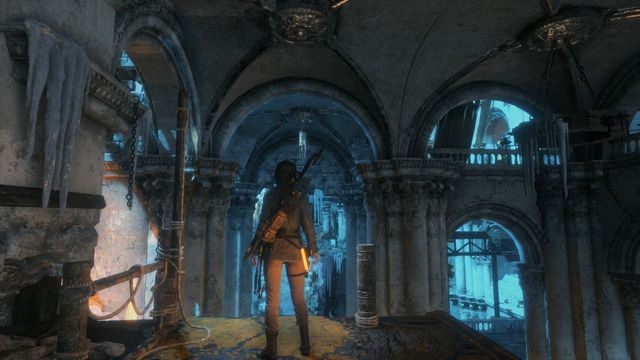 W ten kombinacyjny sposób powinno udać Ci się w końcu dostać w odpowiednie miejsce - Rise of the Tomb Raider: Wejdź na wieżę | Nie ma przejścia - Rise of the Tomb Raider - poradnik do gry