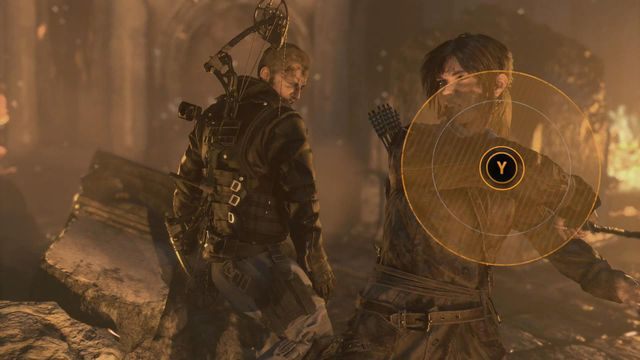 Tuż po drugim ataku uważaj, bo Konstantin będzie chciał się odwinąć - Rise of the Tomb Raider: Walcz, aby dostać się do Komnaty Dusz | Boskie źródło - Rise of the Tomb Raider - poradnik do gry