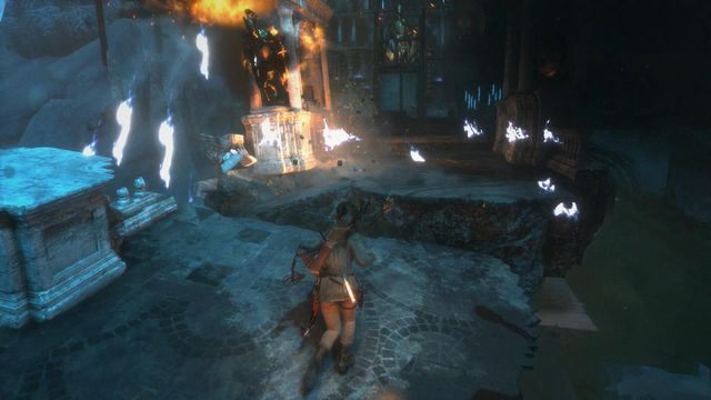 Kiedy przejdziesz przez bramę, ta zawali się zupełnie - Rise of the Tomb Raider: Biegiem! | Nie ma przejścia - Rise of the Tomb Raider - poradnik do gry