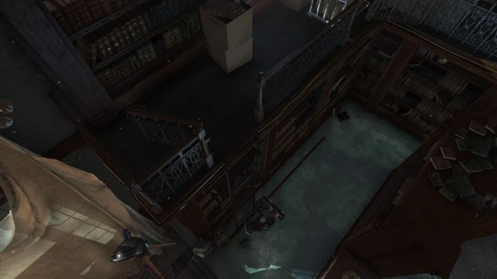 Drabinę będzie trzeba przesunąć dwukrotnie. Na szczęście możesz bezpiecznie skakać. - Odnajdź klucz uniwersalny | Opis przejścia Rise of the Tomb Raider Więzy Krwi - Rise of the Tomb Raider - poradnik do gry