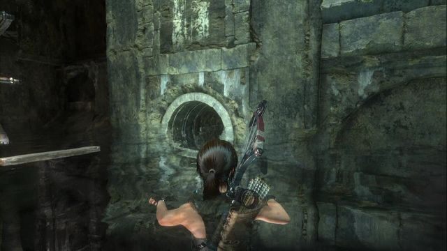 Zniszcz przeszkodę i wpłyń do następnej części. - Grobowiec - Starożytny zbiornik [3/9] | Kompleks radziecki - Rise of the Tomb Raider - poradnik do gry