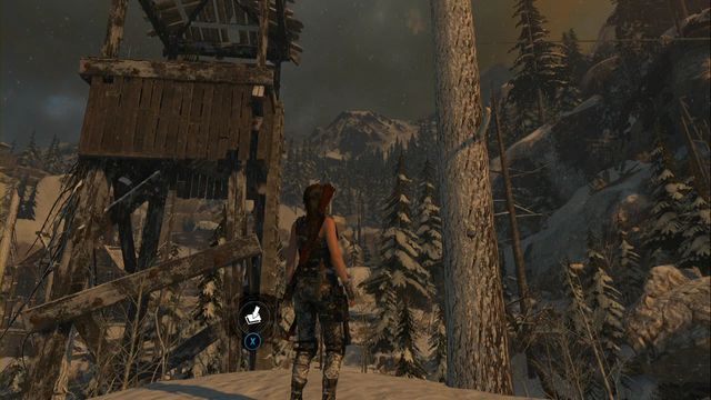 Na najwyższej skale, przy wieżyczce strażniczej - Skrzynie i skarby z krypty | Kompleks radziecki | Skarby Rise of the Tomb Raider - Rise of the Tomb Raider - poradnik do gry