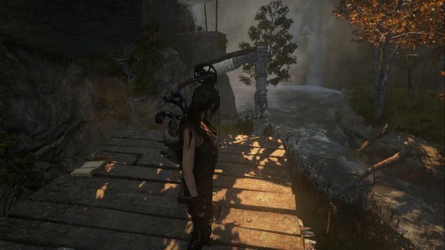 Na kolumnie, dostaniesz się na nią zeskakując ze stojącego obok drzewa - Dokumenty 16-33 | Geotermiczna dolina | Skarby w Rise of the Tomb Raider - Rise of the Tomb Raider - poradnik do gry