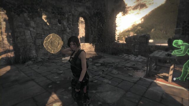 Na kamiennej ścianie, w miejscu, gdzie możesz otrzymać misję - Freski | Geotermiczna dolina | Skarby i sekrety w Rise of the Tomb Raider - Rise of the Tomb Raider - poradnik do gry