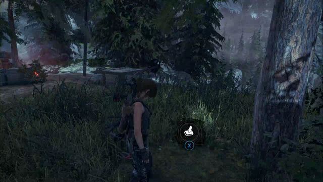 Pod drzewem przy skałach, obóz Grzbiet górski - Zestawy surwiwalowe | Geotermiczna dolina | Skarby w Rise of the Tomb Raider - Rise of the Tomb Raider - poradnik do gry