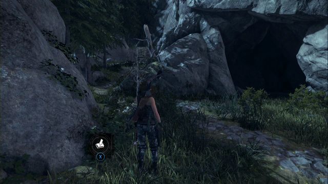 Przy skałach, na wprost przejścia prowadzącego do Podtopionych archiwów - Zestawy surwiwalowe | Geotermiczna dolina | Skarby w Rise of the Tomb Raider - Rise of the Tomb Raider - poradnik do gry