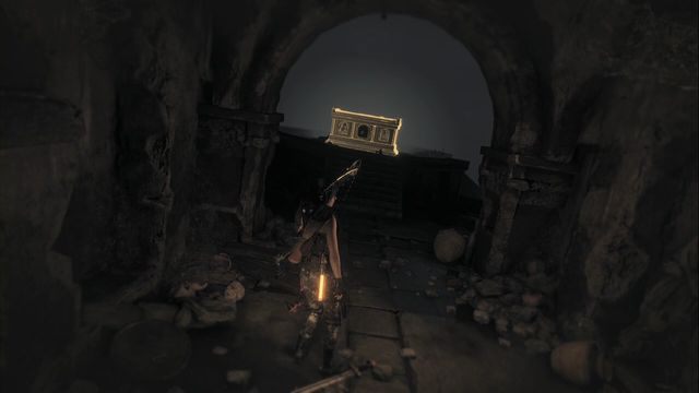 W środku zrób wyłom w murze, a następnie, na pierwszym rozwidleniu zeskocz na dół, w prawo - Skrzynie i skarby z krypty | Geotermiczna dolina | Rise of the Tomb Raider - Rise of the Tomb Raider - poradnik do gry