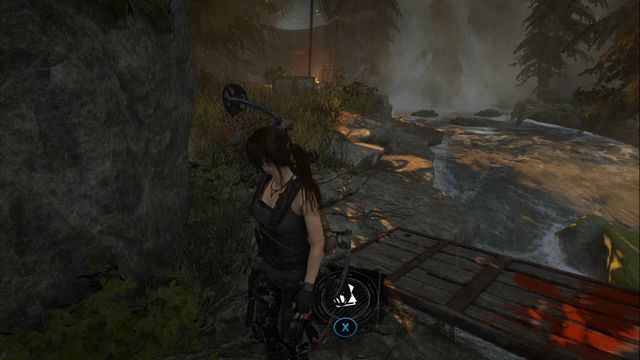 Od obozu Grzbiet górski podejdź do skarpy - skrzynia zakopana jest obok platformy, z której możesz zeskoczyć do wody - Skrzynie i skarby z krypty | Geotermiczna dolina | Rise of the Tomb Raider - Rise of the Tomb Raider - poradnik do gry