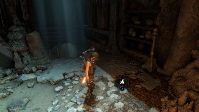 Od obozu Jaskinia geotermiczna (grobowiec) przepłyń kawałek w prawo, gdzie zanurkuj - Zestawy surwiwalowe | Zaginione miasto | Skarby w Rise of the Tomb Raider - Rise of the Tomb Raider - poradnik do gry