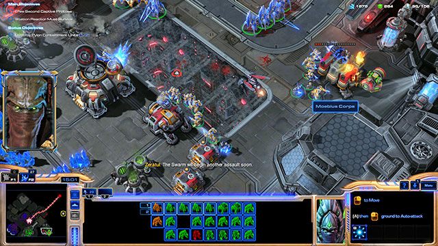 Zwróć uwagę na to, gdzie znajdują się siły zergów - Misja 1 - Mroczne szepty | Prolog - Szepty o zagładzie | Starcraft II - StarCraft II: Legacy of the Void - poradnik do gry