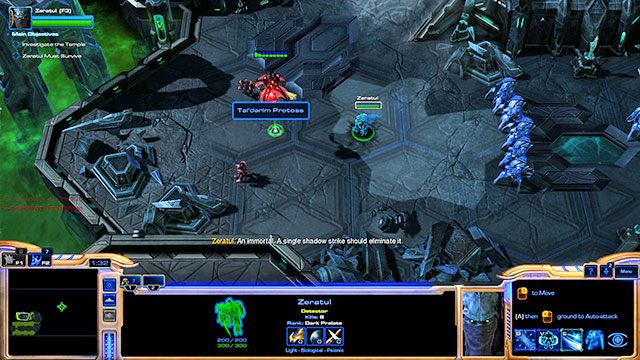Za kolejną rozpadliną spotkasz wrogą jednostkę immortal (nieśmiertelny) [3] - Misja 3 - Przebudzenie zła | Prolog - Szepty o zagładzie | Starcraft II - StarCraft II: Legacy of the Void - poradnik do gry