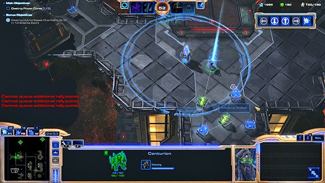 Podczas oczyszczania kolejnych platform odkryjesz bardzo dużo pojemników z zasobami, które mogą przejąć tylko jednostki lądowe - Misja 14 - Atak templariusza | Kampania - Dziedzictwo Otchłani | Starcraft II - StarCraft II: Legacy of the Void - poradnik do gry