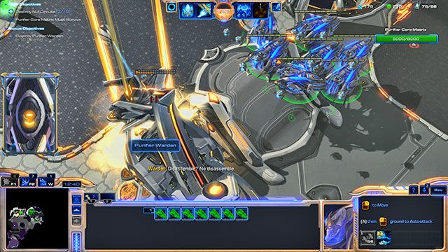 Na zachodzie mapy znajdziesz również purifier warden (strażnik czyścicieli) [6] - Misja 16 - Oczyszczenie | Kampania - Dziedzictwo Otchłani | Starcraft II - StarCraft II: Legacy of the Void - poradnik do gry