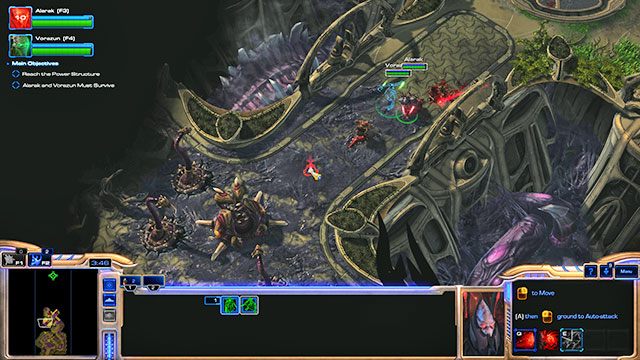 Przed tobą kolejne dwie grupy przeciwników [6][7], trochę silniejsze od poprzednich, więc nie zapomnij o używaniu umiejętności - Misja 17 - Powrót templariuszy | Kampania - Dziedzictwo Otchłani | Starcraft II - StarCraft II: Legacy of the Void - poradnik do gry