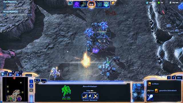 Na samym początku misji twoi sojusznicy będą mieli spory problem z odpieraniem wrogich ataków - Misja 1 - W Otchłań | Epilog - W Otchłań | Starcraft II - StarCraft II: Legacy of the Void - poradnik do gry