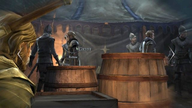 Po zakradnięciu się do obozowiska Whitehillów, przechodź przez kolejne sekcje skradania - Rozdział 6 | Epizod 6 - The Ice Dragon | Game of Thrones - Game of Thrones - A Telltale Games Series - poradnik do gry