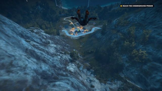 Do więzienia dostań się przy pomocy kombinezonu. - Wielka ucieczka | Opis przejścia Just Cause 3 - Just Cause 3 - poradnik do gry