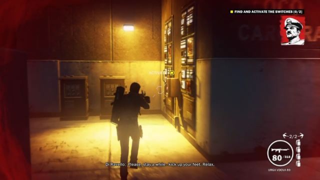 Lokalizacja pierwszego przycisku - drugi znajduje się po przeciwnej stronie pomieszczenia. - Wielka ucieczka | Opis przejścia Just Cause 3 - Just Cause 3 - poradnik do gry