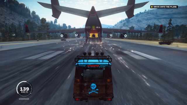 Trzeba teraz dostać się na pokład samolotu. - Bawar w Samolocie | Opis przejścia Just Cause 3 - Just Cause 3 - poradnik do gry