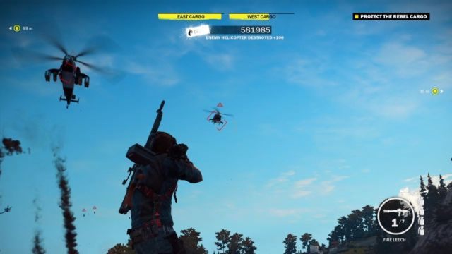 Pijawka sprawdza się doskonale w walce z wrogimi śmigłowcami. - Strażnik na Murze | Opis przejścia Just Cause 3 - Just Cause 3 - poradnik do gry