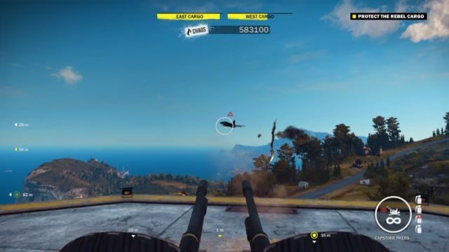 Rozpraw się z odrzutowcami, ponownie zasiadając za sterami działka przeciwlotniczego. - Strażnik na Murze | Opis przejścia Just Cause 3 - Just Cause 3 - poradnik do gry