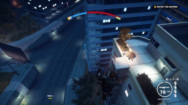 Snajperów można po prostu odciągnąć z ich pozycji. - Niszczyciel Światów | Opis przejścia Just Cause 3 - Just Cause 3 - poradnik do gry