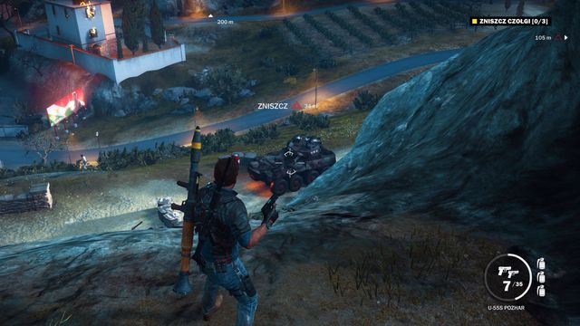 Wykorzystaj najbliższy czołg, aby zniszczyć kolejne dwa. - Okropna reakcja | Opis przejścia Just Cause 3 - Just Cause 3 - poradnik do gry