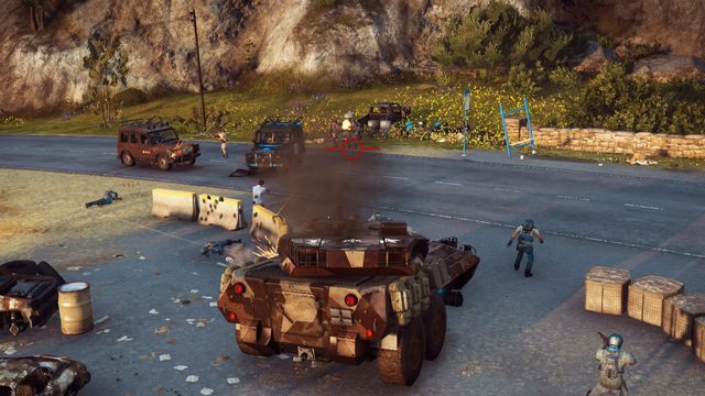 Powstrzymanie ataku z pokładu czołgu nie stanowi problemu. - Witaj w domu | Opis przejścia Just Cause 3 - Just Cause 3 - poradnik do gry