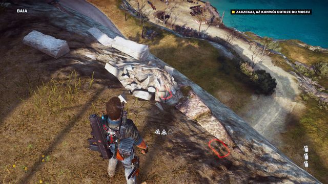 Podejrzyj pozycję konwoju i odpal ładunki w odpowiednim momencie. - Czas na modernizację | Opis przejścia Just Cause 3 - Just Cause 3 - poradnik do gry