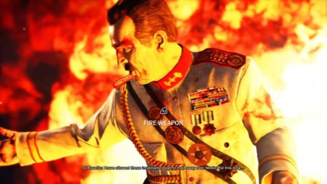 Interaktywna scena pozwala zakończyć żywot tyrana, jak i całej gry. - Syn Medici | Opis przejścia Just Cause 3 - Just Cause 3 - poradnik do gry