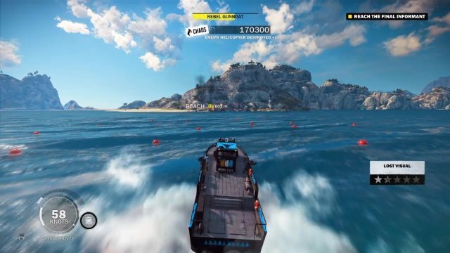 Kolejne miny łatwiej ominąć przy dużej prędkości. - Po nitce do kłębka | Opis przejścia Just Cause 3 - Just Cause 3 - poradnik do gry