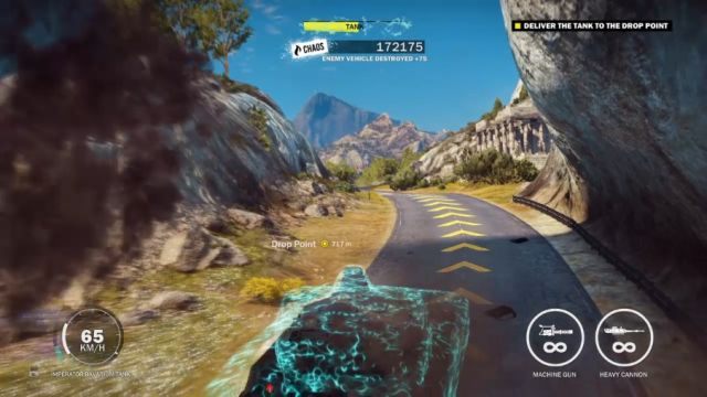 Pamiętaj też, iż możesz wykorzystać tarczę ochronną, jeśli zajdzie taka potrzeba. - Akt Piractwa | Opis przejścia Just Cause 3 - Just Cause 3 - poradnik do gry