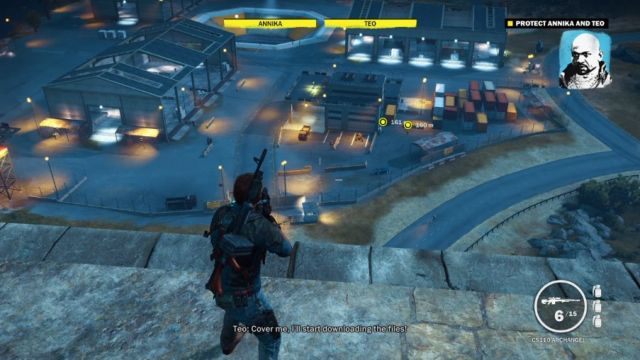 Punkt widokowy zapewnia idealne warunki do prowadzenia ostrzału snajperskiego. - Co trzy głowy to nie jedna | Opis przejścia Just Cause 3 - Just Cause 3 - poradnik do gry
