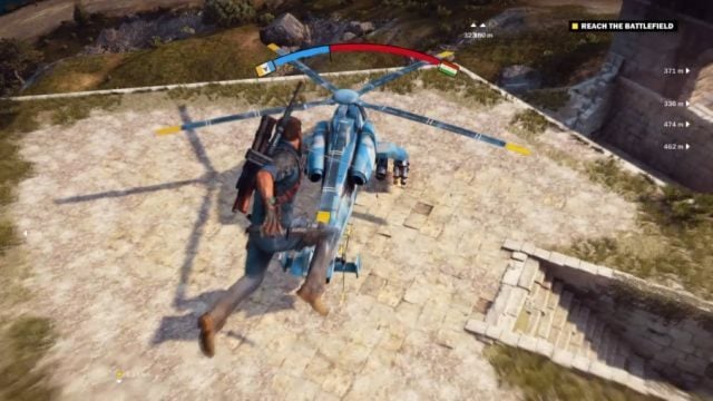 Wykorzystaj śmigłowiec, by szybciej dostać się na lotnisko. - Zaplątani w błękicie | Opis przejścia Just Cause 3 - Just Cause 3 - poradnik do gry