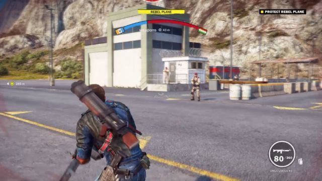 Dopilnuj, by samolot rebeliantów nie został zniszczony. - Zaplątani w błękicie | Opis przejścia Just Cause 3 - Just Cause 3 - poradnik do gry