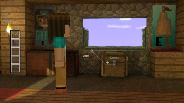 Po rozmowie rozejrzyj się po pomieszczeniu, w którym jesteś - Rozdział 1 | Epizod 1 - The Order of the Stone | Minecraft Story Mode - Minecraft: Story Mode - poradnik do gry