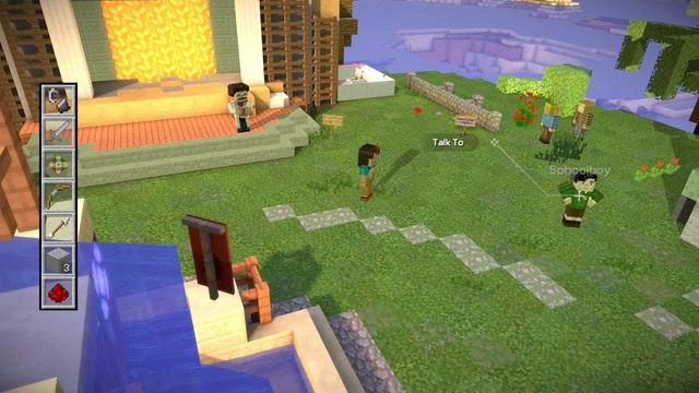 Twoim zadaniem jest zdobycie mechanizm, który pozwoli ci się dostać do Ellegaard - Rozdział 1 | Epizod 2 - Assembly Required | Minecraft Story Mode - Minecraft: Story Mode - poradnik do gry