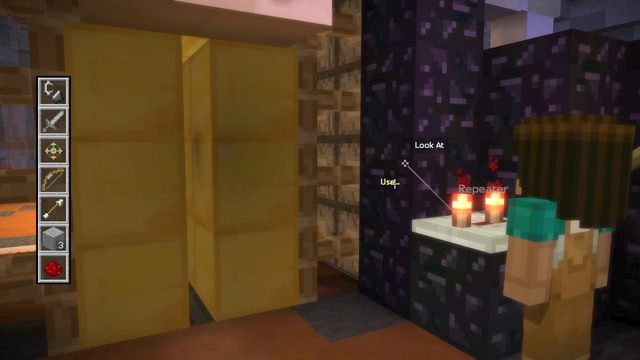 Kolejnym krokiem będzie odblokowanie zasłony z lawy - Rozdział 1 | Epizod 2 - Assembly Required | Minecraft Story Mode - Minecraft: Story Mode - poradnik do gry