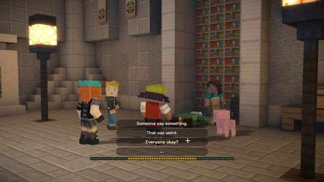 Pierwszy rozdział rozpoczyna się od sytuacji, która kończyła ostatni rozdział poprzedniego epizodu - Rozdział 1 | Epizod 3 - The Last Place You Look | Minecraft Story Mode - Minecraft: Story Mode - poradnik do gry