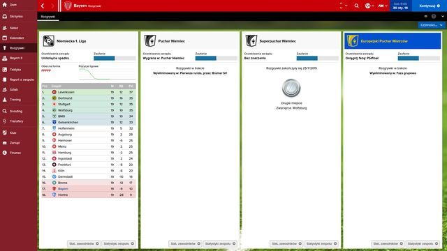 Wyciągnąć ze strefy spadkowej Bayern będzie łatwiej niż Herthę. - Wyzwania w Football Manager 2016 | Wyzwanie i młode talenty - Football Manager 2016 - poradnik do gry