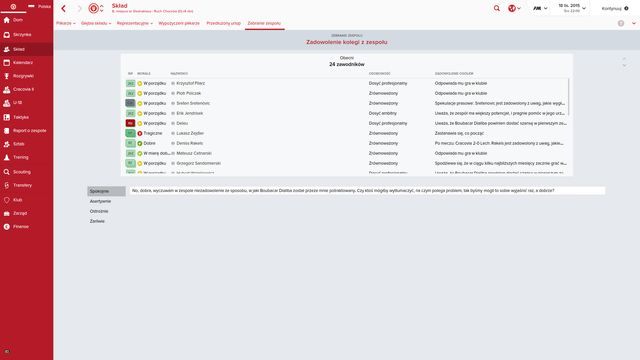 Przyczyną zebranie może być np. odrzucenie prośby piłkarza o grę w pierwszym zespole, na co reszta zawodników zareaguje negatywnie. - Jak zwołać zebranie zespołu w Football Manager 2016? | Pytania i odpowiedzi - Football Manager 2016 - poradnik do gry